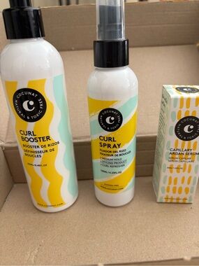 Cocunat Curl Spray, Curl Booster, and Serum – NWT